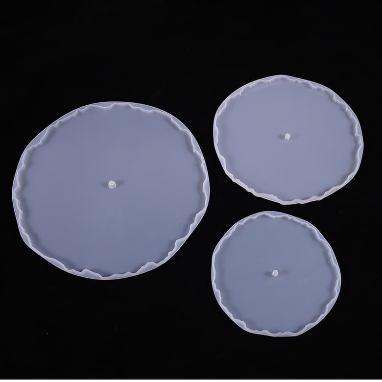 Resin Mold Three-Tier Tray Mold Cake Display Stand Set with Coasters and Tableware Silicone Mold