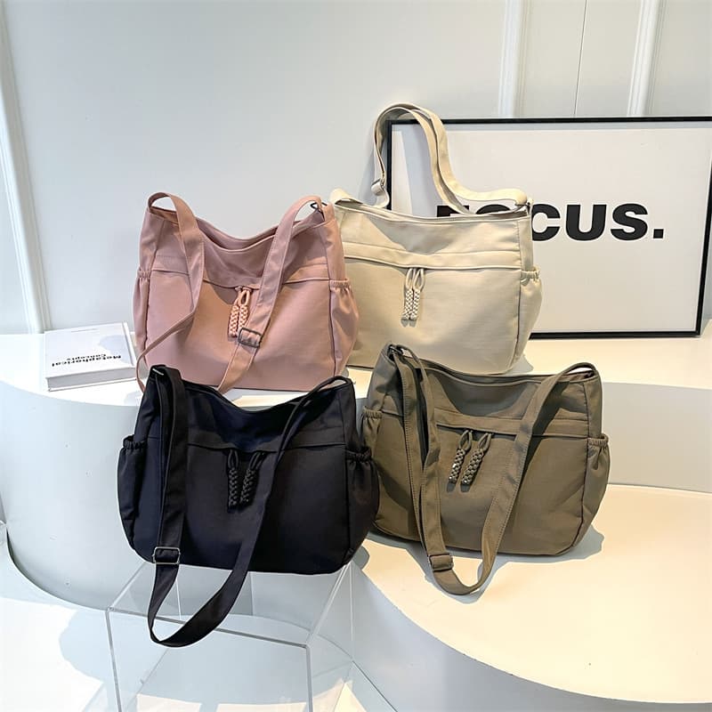 2024 Large Capacity Women's Tote Bag, Fashionable and Easy to Match Shoulder Crossbody Cloth Bag, High-End Dumpling Bag, Light Luxury