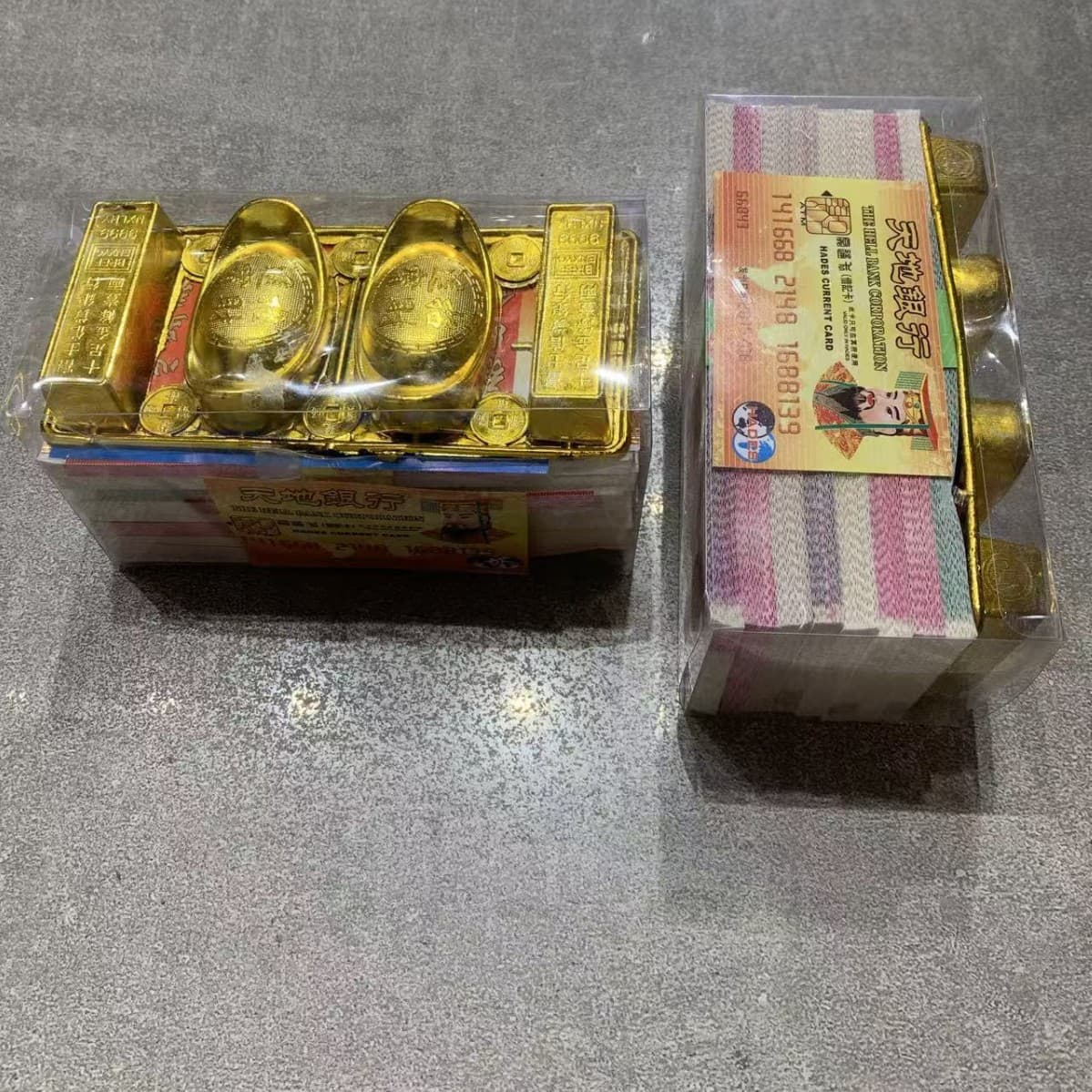 Soft Box Gold Ingot Banknote Set