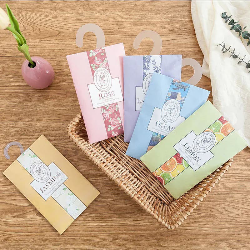 Lavender Sachet Wardrobe Deodorizer Aroma Pouch Car Freshener Closet Bedroom Room Long-Lasting Scent