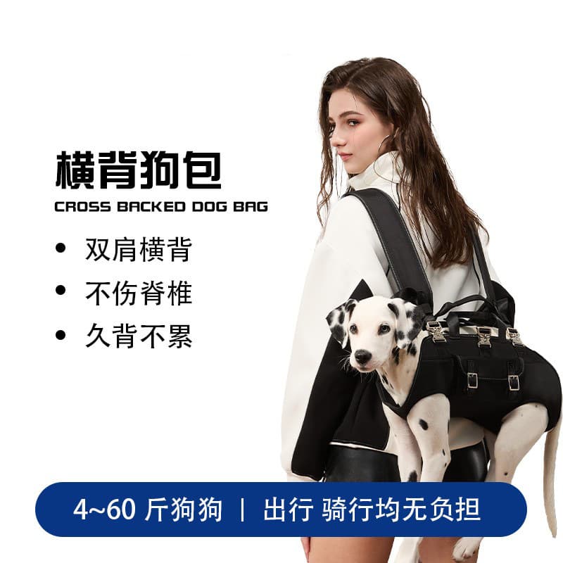 Cross-border Dog Backpack, Shoulder & Backpack for Pets, Portable Bag for Cycling, Dog Supplies