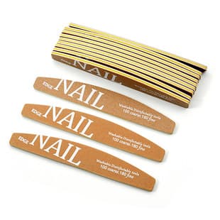 High-Quality NAIL Half-Moon Nail File Double-Sided Sanding Strip Washable Less Sand Loss Nail File Nail File