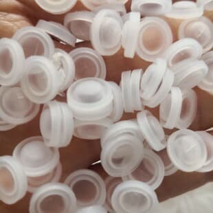 Silicone valve factory supply leak-proof liquid silicone one-way valve silicone cross valve inverted bottle cosmetic bottle silicone valve