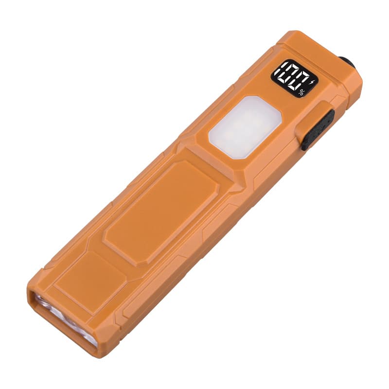 Cross-Border Multifunctional Waterproof Dual-Light Source Work Light, USB Rechargeable LED High-Lumen Portable Flashlight for Auto Repair