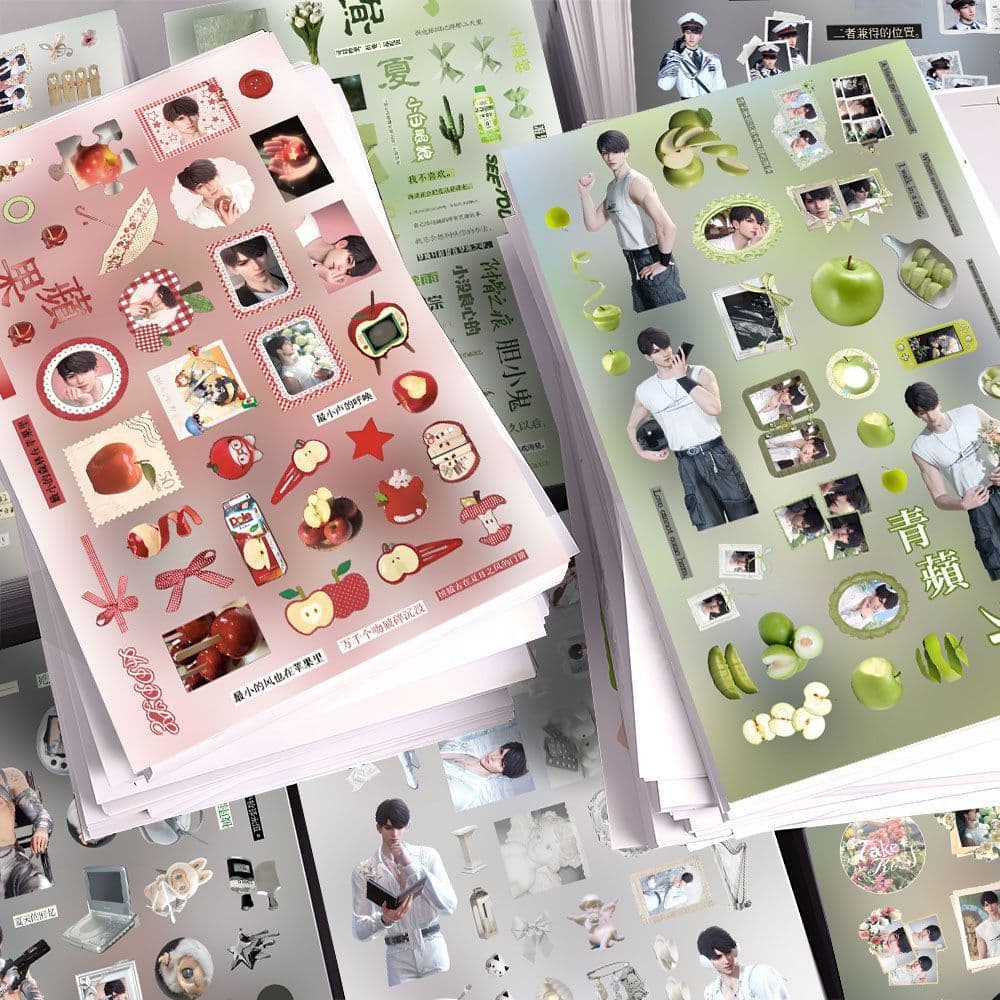 [My name is Xia Yizhou and I am your brother] 702 pieces of Xia Yizhou's return voyage collage, exquisite and deep love stickers