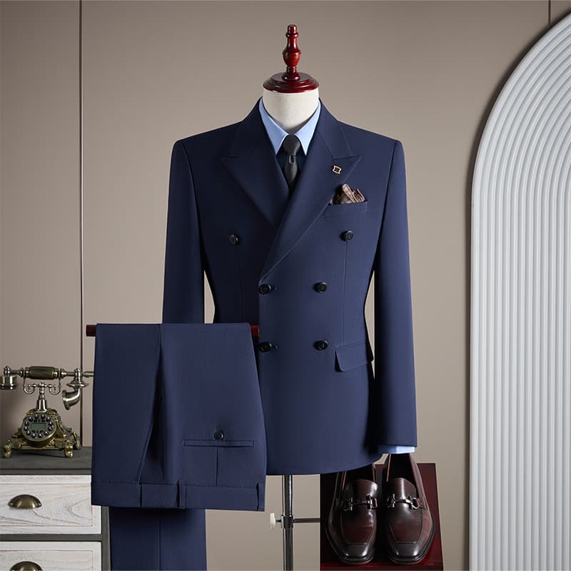 2025 Fall Men's Classic Solid Color Three-Piece Suit Wedding Groom Best Man Business Suit Set