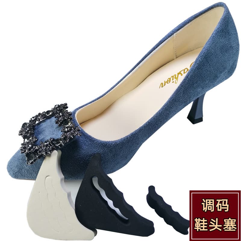 Thickened Shoe Toe Fillers in Black and Beige, Toe Protection for Pain Relief, Anti-Slip, Anti-Heel Drop in High Heels