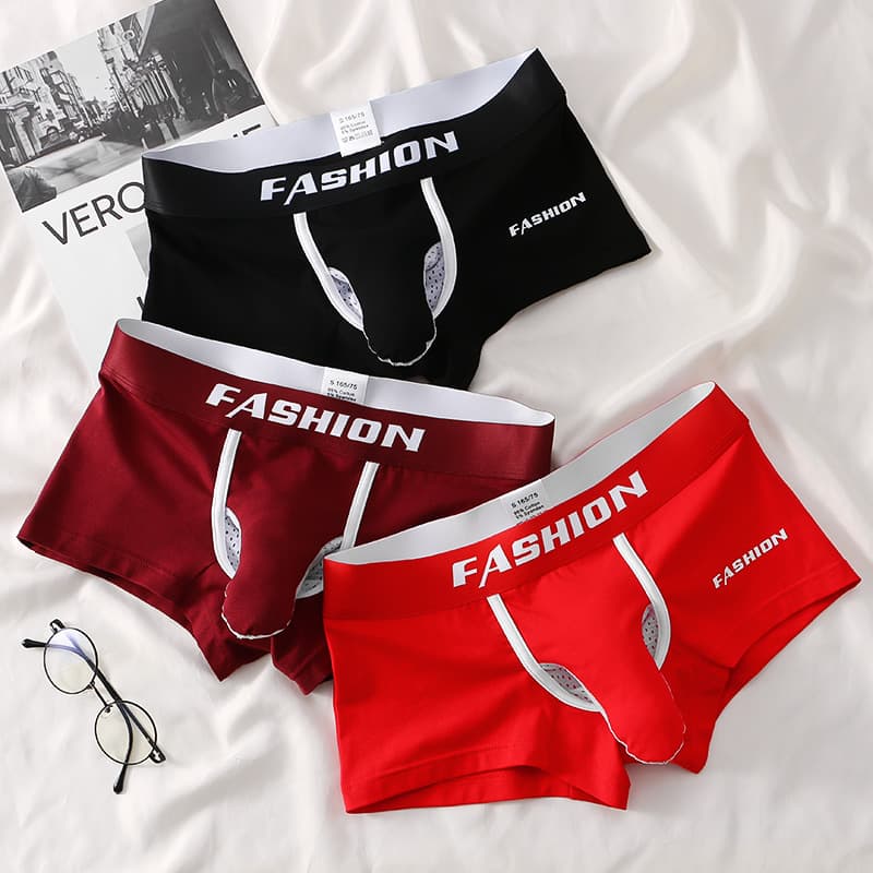 New Detachable Gun and Bullet Men's Boxer Briefs Cotton Material Sexy Personalized Elephant Trunk Scrotum Support Men's Boxer Shorts