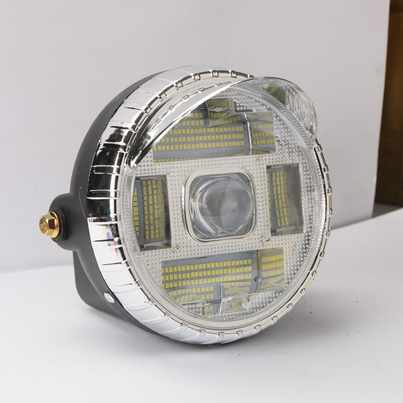 Super Bright LED Headlight Assembly for Motorcycles and Electric Tricycles, 48V 60V Universal Front Headlight