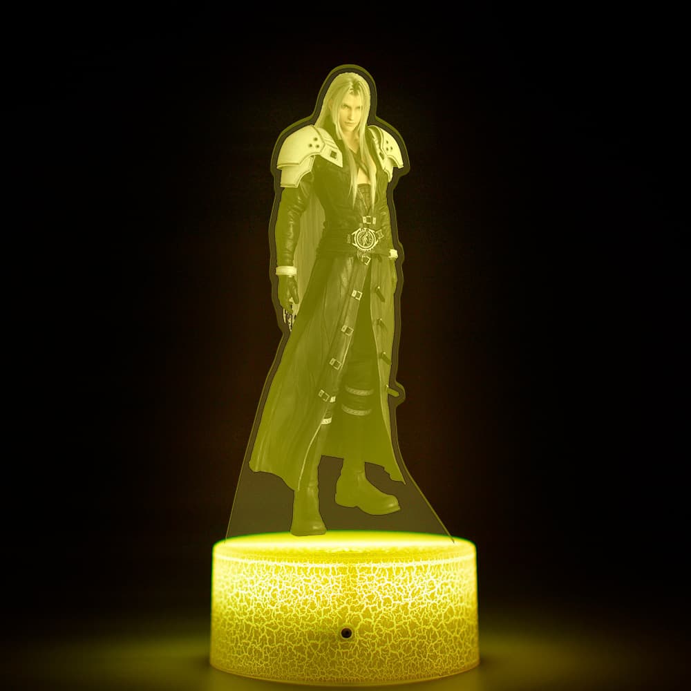 Final Fantasy 7 Rebirth FF VII Reset Rebirth Tifa Cloud Game Peripheral Night Light