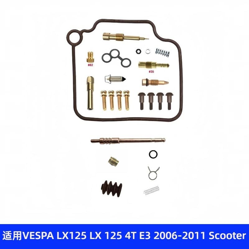 Carburetor Repair Kit for VESPA LX125 4T E3 2006-2011 Scooter Maintenance Kit