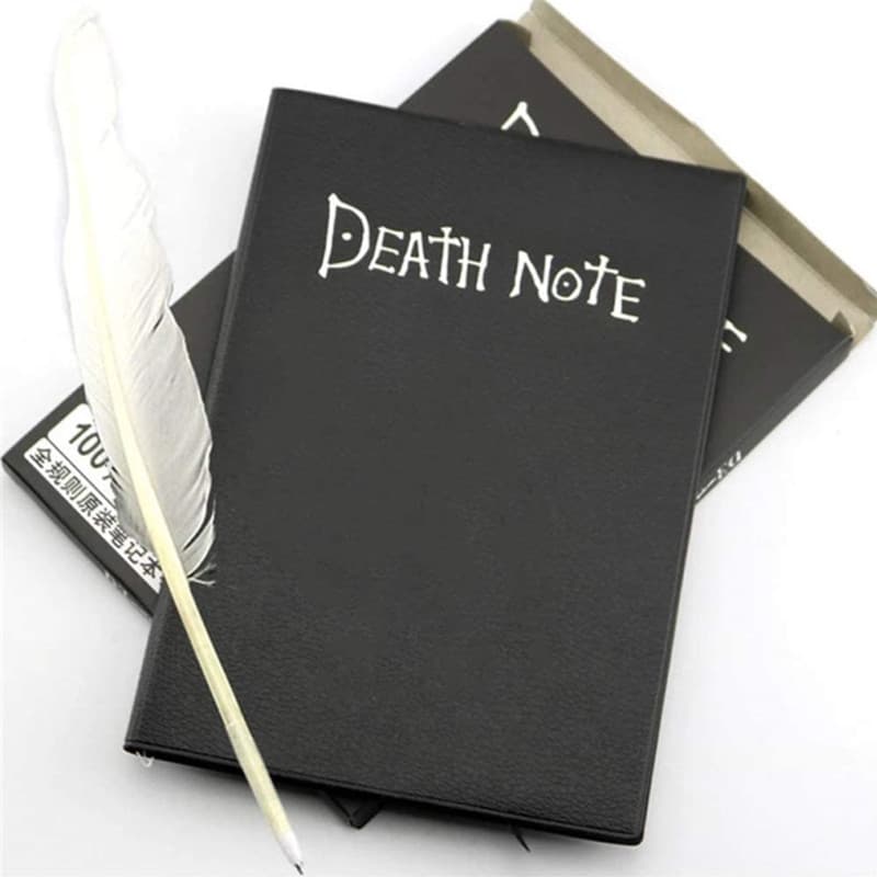 Original Death Note Student Notebook Goose Feather with Quill Pen Yagamizuki Deathnote Notebook