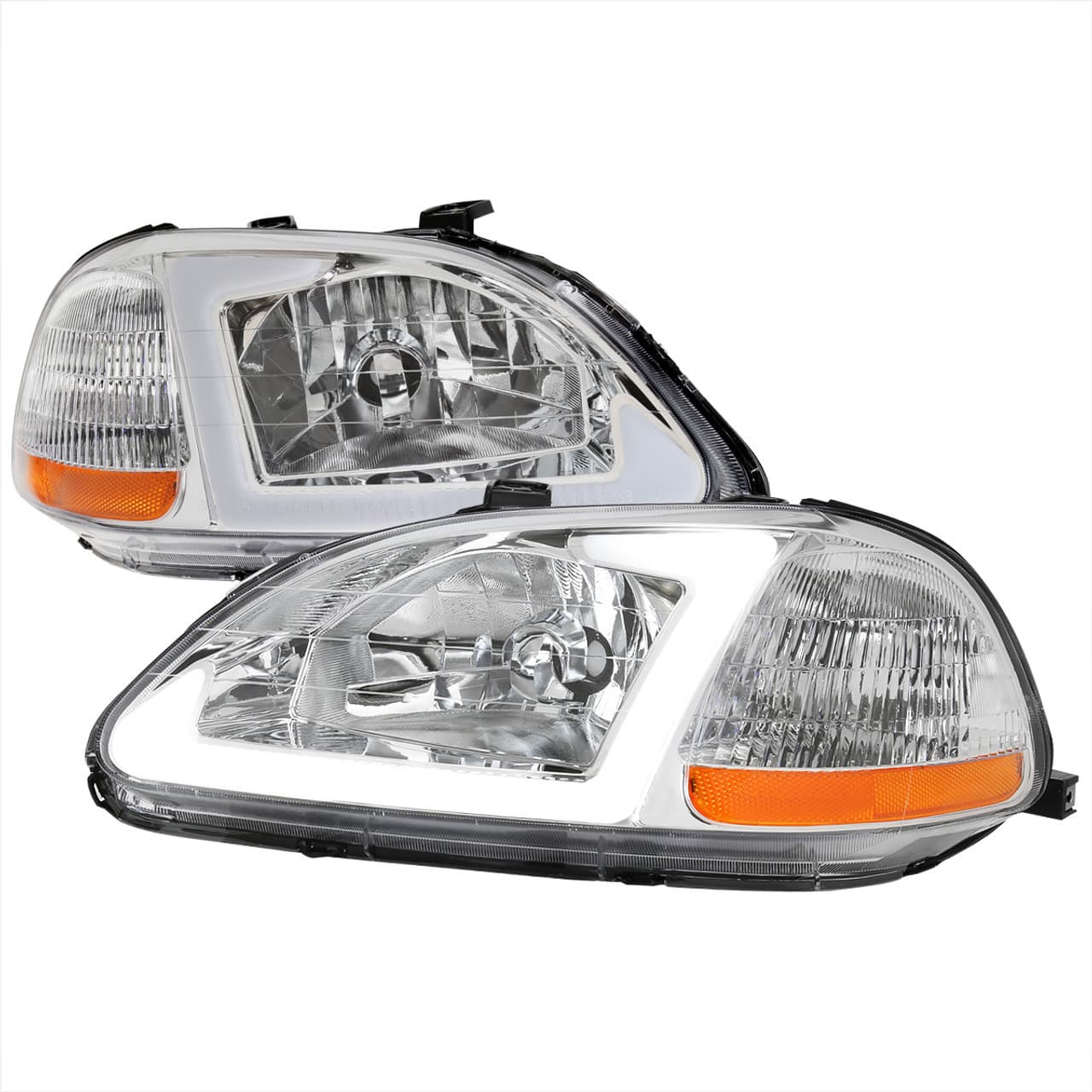 For HONDA CIVIC JDM 1996-1998 US Spec Headlights Cross-Border Source