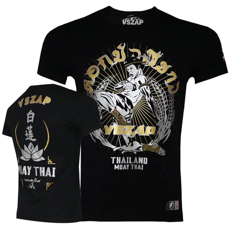 Men's Muay Thai T-Shirt Summer Quick-Dry Comfortable Breathable T-Shirt Fashion Fitness T-Shirt Men Casual O-Neck Short Sleeve Loose