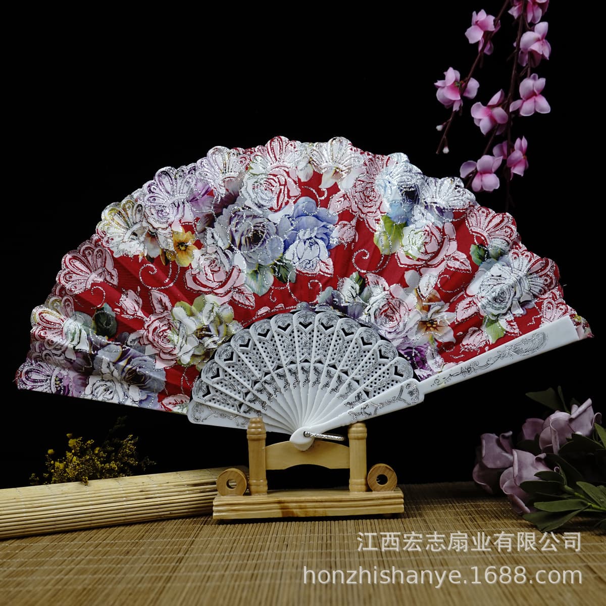 Chinese Ancient Style Fan, Folding Fan for Women, Dance Fan, 7-inch Plastic Fan