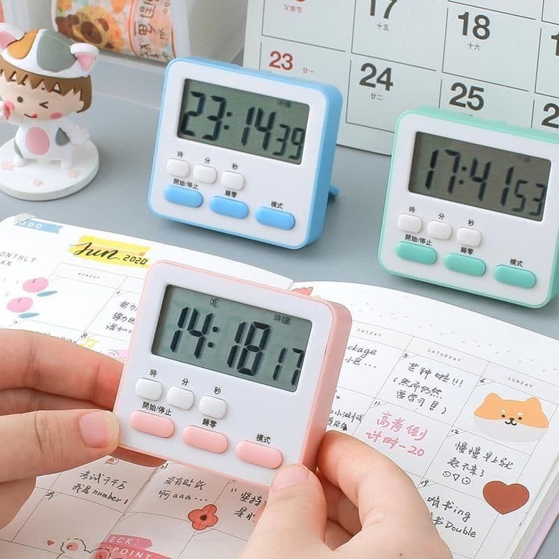 Timer Learning Timer for Kids, Silent Alarm Clock for Homework Self-Discipline, Time Management Countdown Reminder