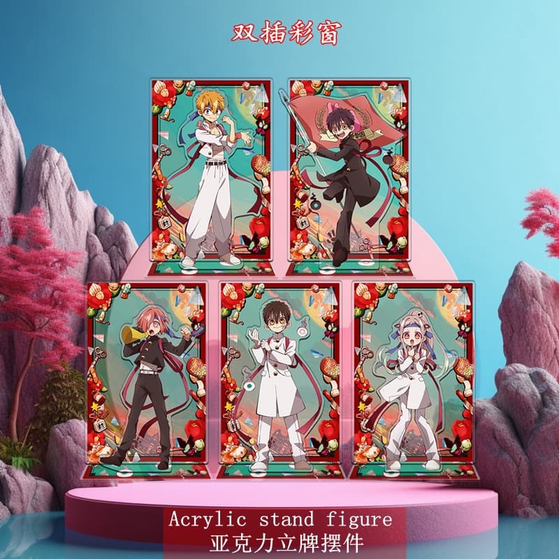 Anime Themed Dual Insert Floor Standing Sign Double Sided Printed Business Promotional Gifts Lightweight CNC Cut PET Material