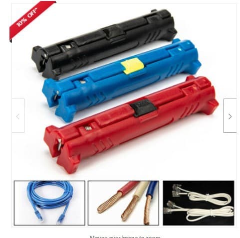Rotating Cable Stripper Network Axis Double Blade Cable Stripping Knife Electrician Tool Peeler Hardware Tool