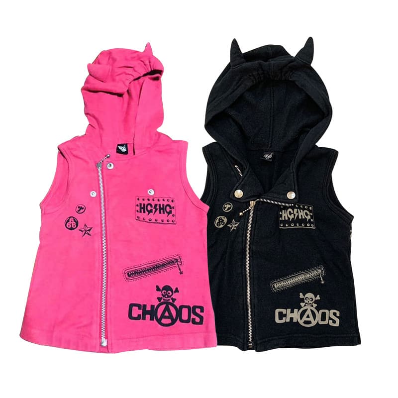 [In Stock] 2023 Autumn/Winter Trendy High-End Children's Vest - Pacifier Devil Style Girls' Pure Cotton Vest
