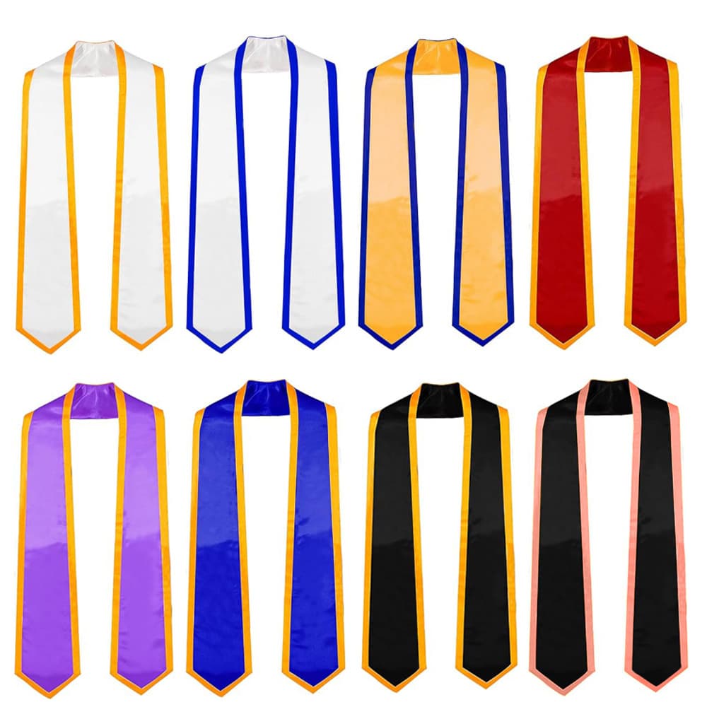 University Graduation Sash Ceremony Shoulder Strap 72 Inch Adult Standard Graduation Honor Double Layer Stole