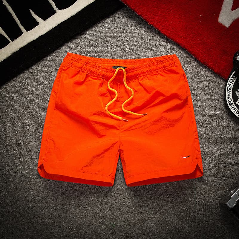 Men's shorts, thin, three-quarter, three-quarter pants, social spirit, boys' beach pants, slim, trendy, men's fashion trends