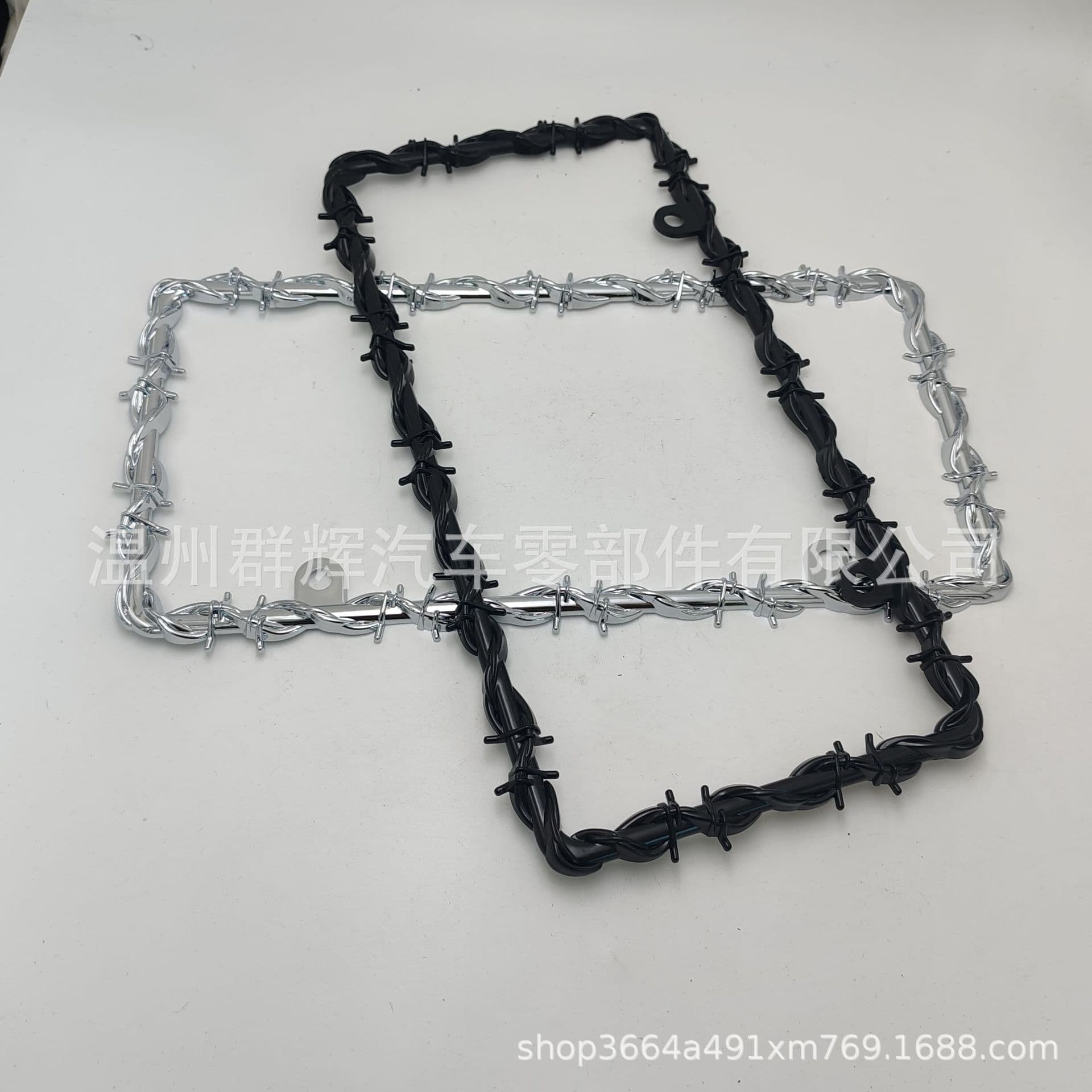 New export-grade plastic US standard license plate frame with thorny American style car license plate frame.