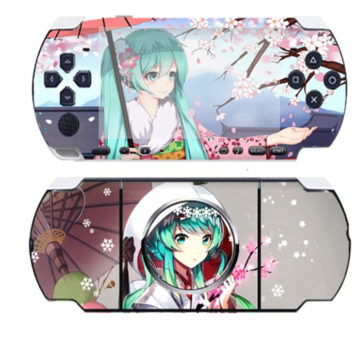 PSP1000/2000/3000 Decal Skin Protective Film Sticker Spider-Man Call of Duty Hatsune Miku Black Rock Shooter