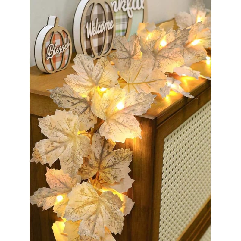Cross-border Foreign Trade Fall Garland With Lights Fall Decorations For Home