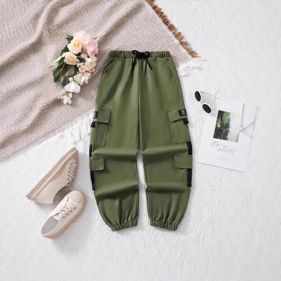 Unisex style overalls for older children, men and women, multi-pocket leggings trousers, cross-border trendy children's clothing