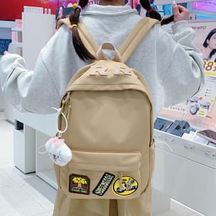 Trendy New Cartoon Backpack for Middle and Elementary School Girls, Lightweight Casual Commuting Travel Large Capacity High Appearance Backpack