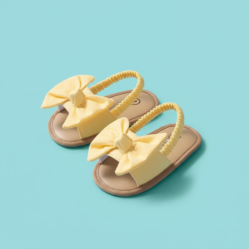 New Cross-Border Trade Anti-Slip Baby Shoes for 0-1 Year Old, Cute Bow Infant Shoes, Summer Walking Shoes Direct Sales