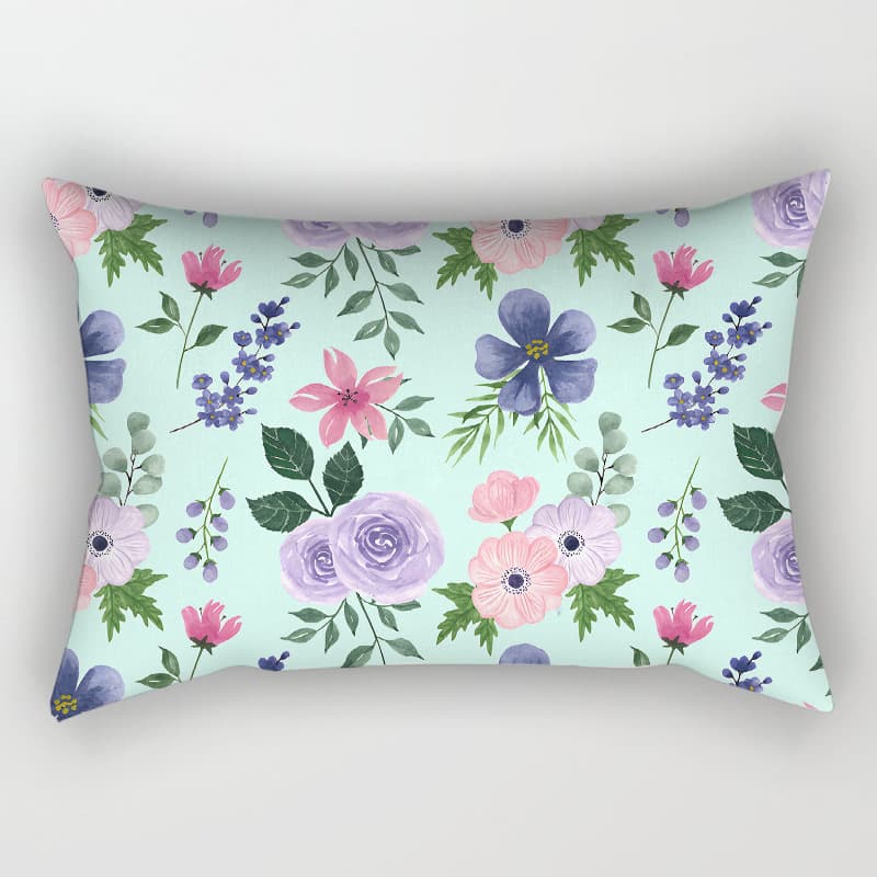 Custom Rectangular Pillow Cover for Family Photos, Corporate Gifts, Celebrity & Anime Designs, Bedroom Headboard Cushion