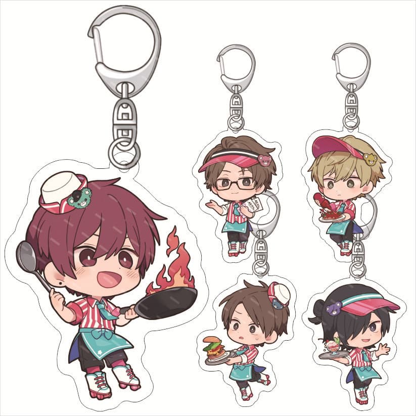Cool but Clumsy Boys Acrylic Keychain Acrylic Charm
