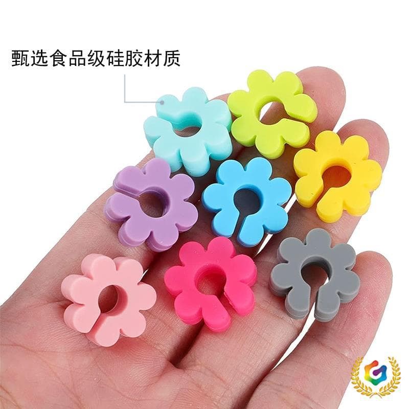 ✅ Creative Silicone Glass Clips Cup Distinguisher Water Cup Tea Cup Identifier Glass Markers Glass Recognition Tags