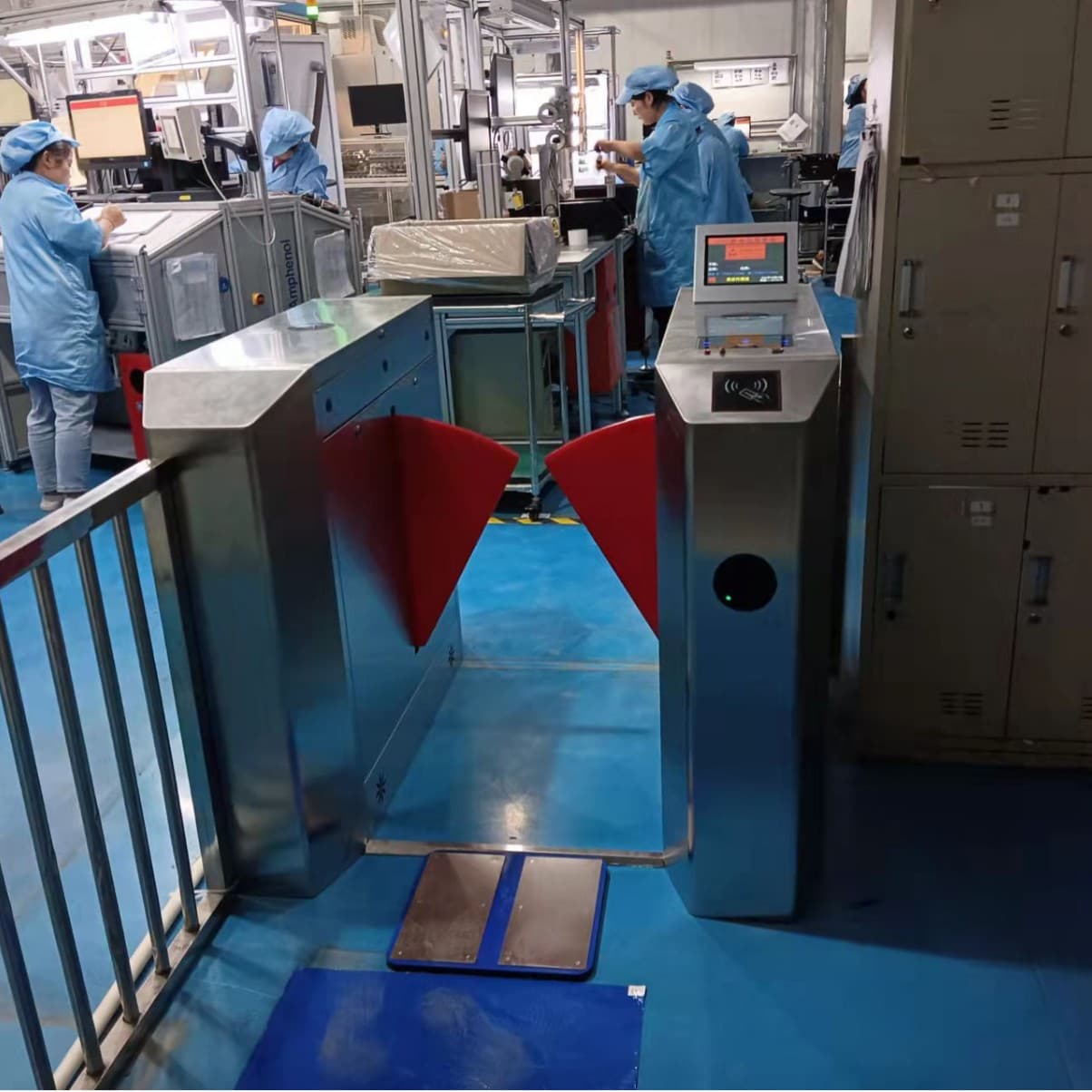 Su-Xi-Chang factory ESD anti-static wing gate with resistance display access control system, clean room anti-static access control
