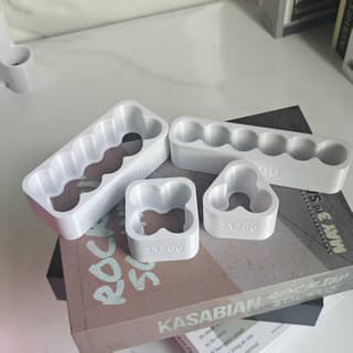 Plastic Battery Storage Box, AA Battery Holder Clip, Power Bank Battery Cell Organizer Rack, Multiple Sizes Available, White