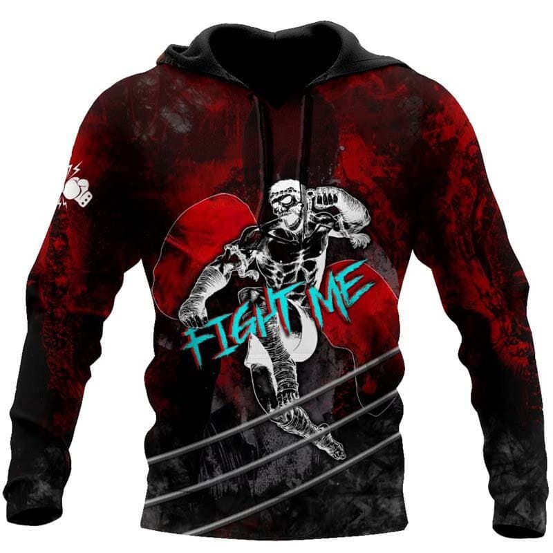 New Cross-Border Boxer Graphic Hoodie Men's Clothing Popular 3D Printed Boxing KO Sportswear
