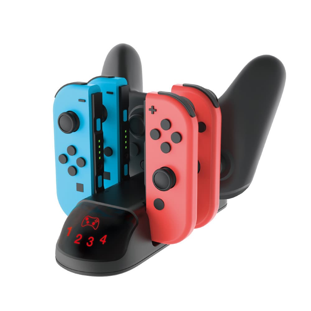 JOY-C + PRO Controller 2-in-1 Charging Dock Small Controller Charger SWITCH Controller Storage Stand
