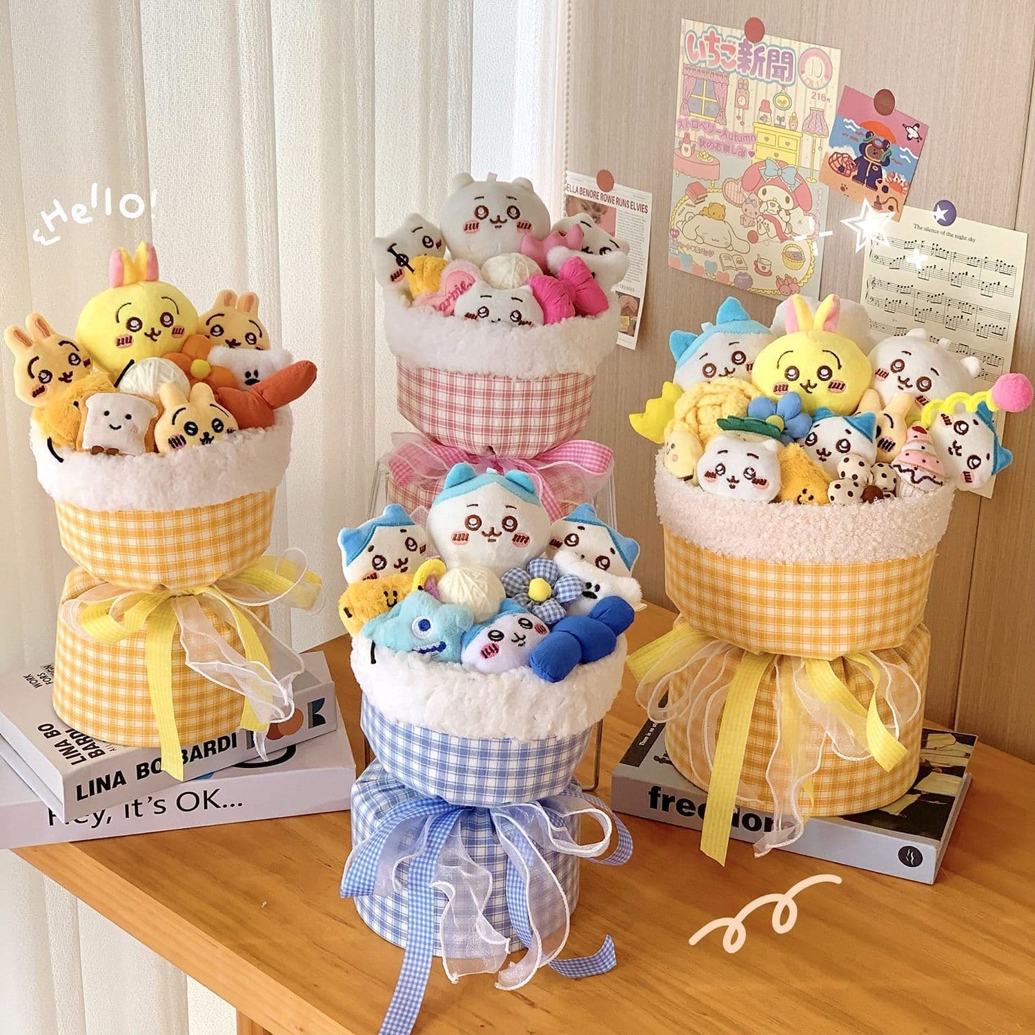 Cartoon Qixi Valentine's Day Usagi Plush Birthday Gift Doll Cute Bouquet Girlfriend Creative Bestie Present