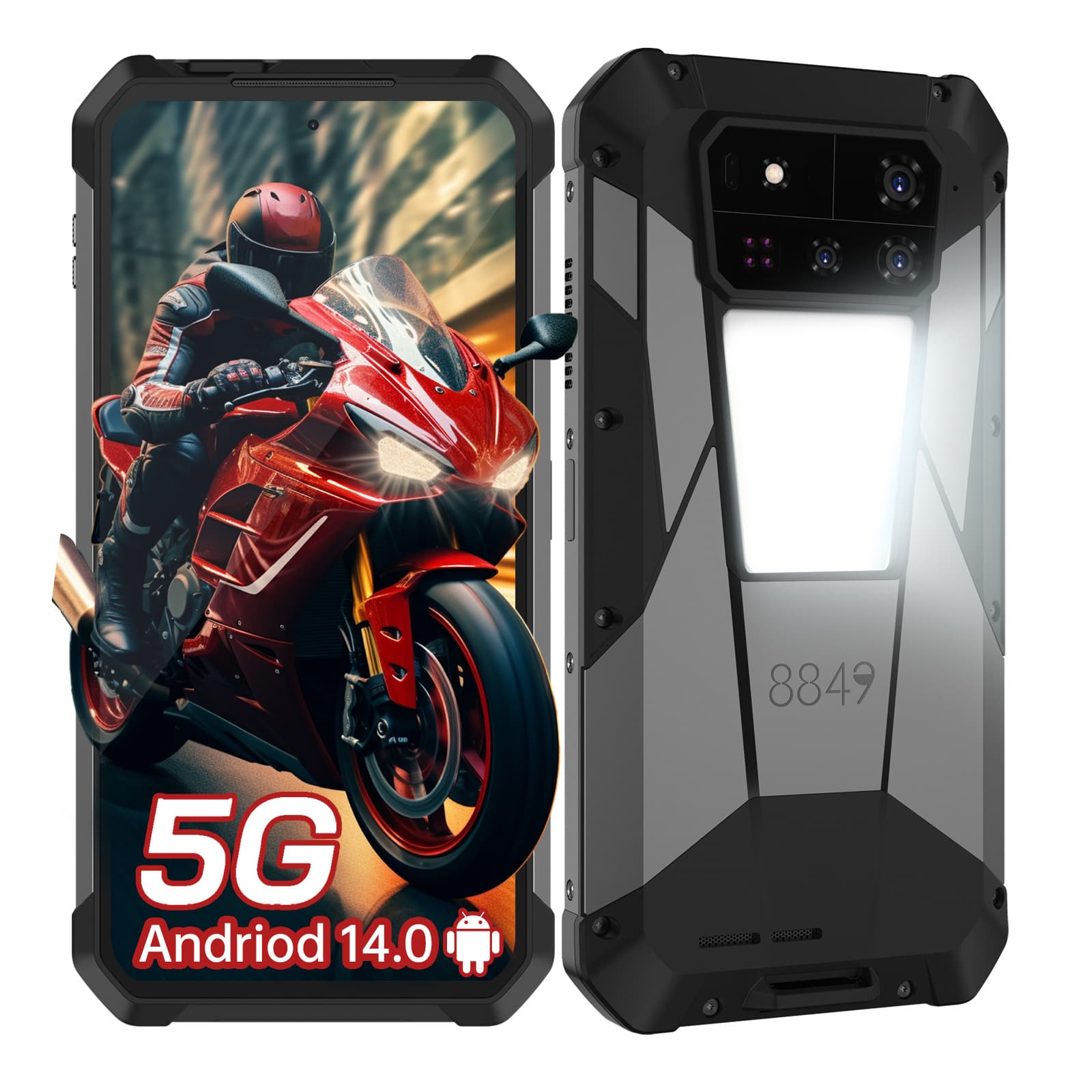 2025 New Model 8849 TANK 4 PRO Large Battery Projection Function Rugged Mobile Phone Delivered in Hong Kong