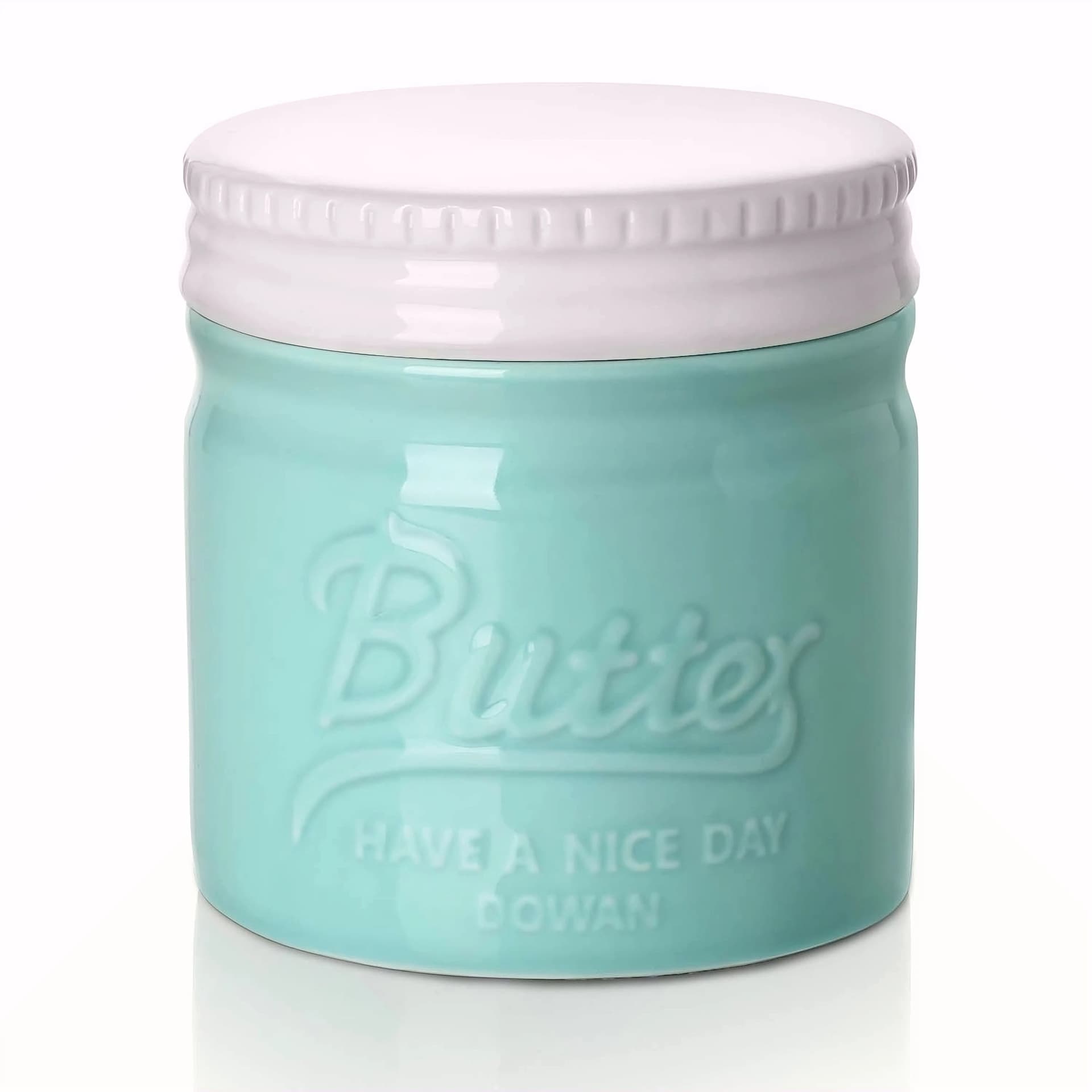 Cross-border exclusive supply of French ceramic butter jar with waterline for countertop spreadable softened butter preservation box