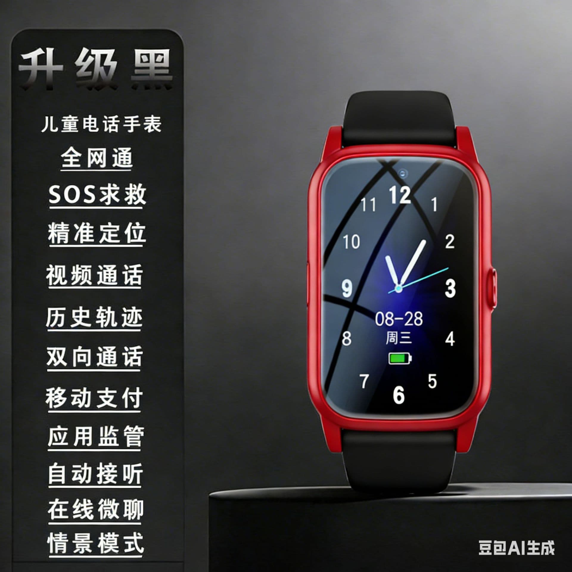Ultra-long standby 12 days 5G full network children's smart phone watch multi-function camera positioning elementary school students waterproof