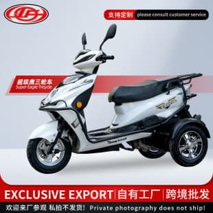 Cross-border Fuel Motor Tricycle Adult Scooter Commuter Hill-Climbing Delivery Vehicle Senior Three-Wheeled Motorcycle