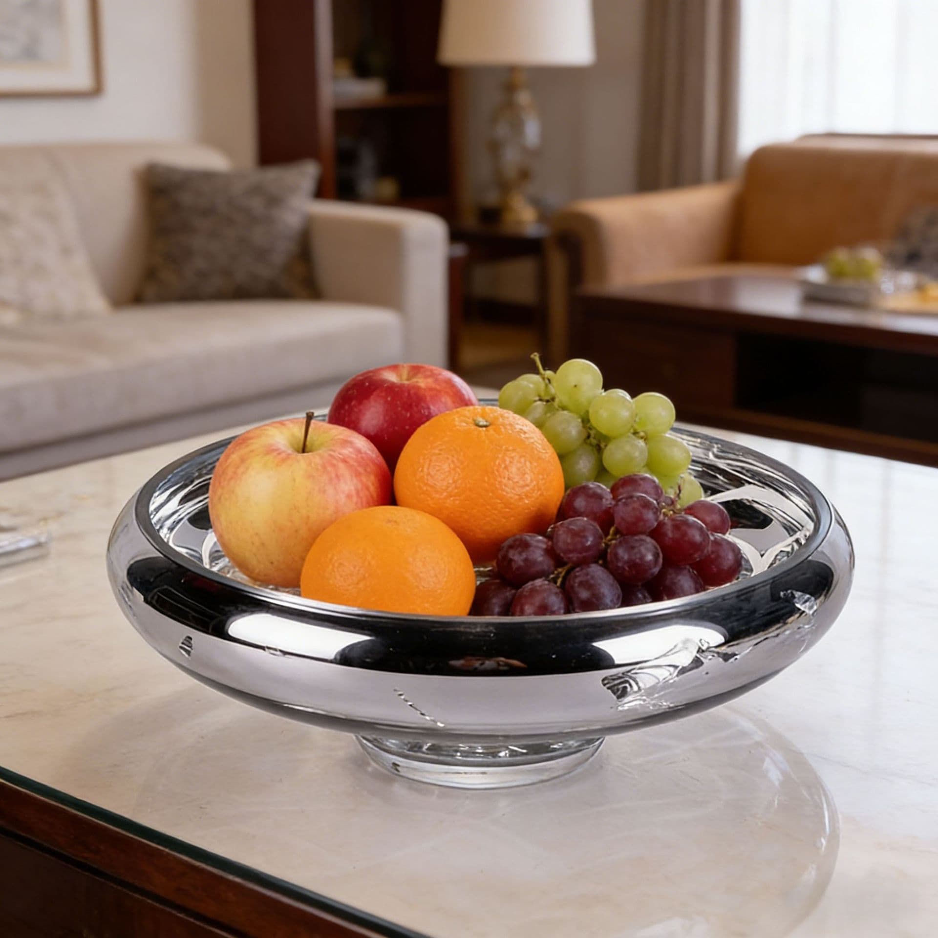 Art Fruit Bowl, Modern Minimalist Glass Decoration, Creative Ornament, High-End Exquisite Craft, Wholesale Housewarming Gift