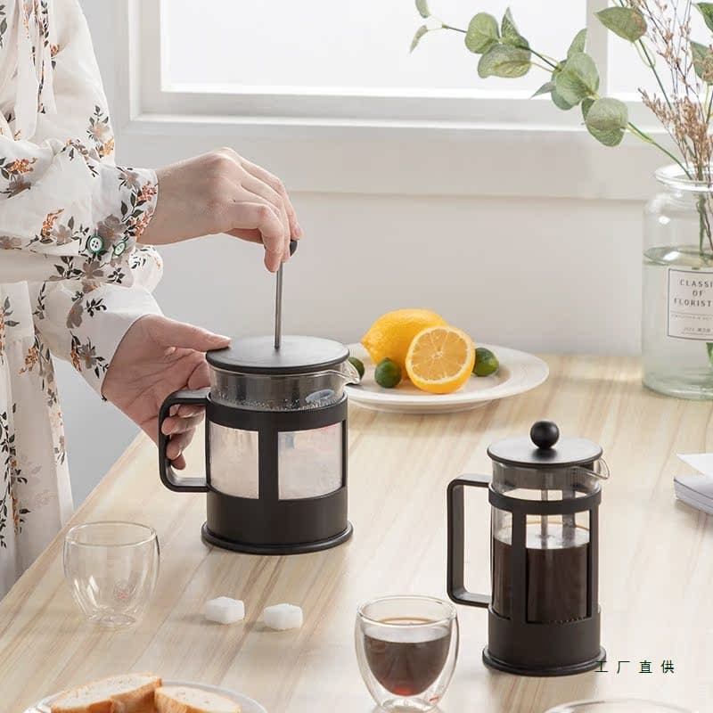Burton French Press Coffee Pot, Tea Brewing Filter Cup, Hand Drip Home Coffee Tool, Imported Thought