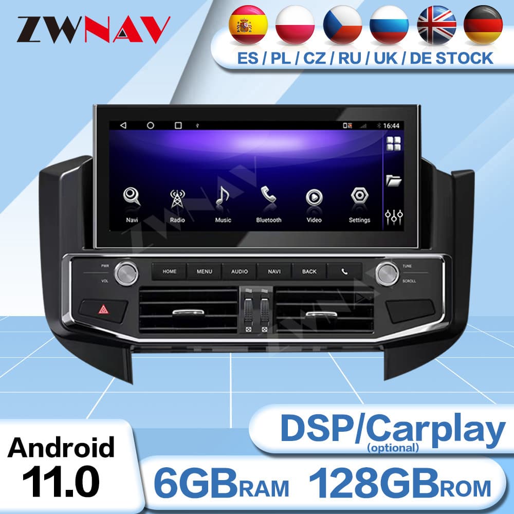 Applicable to Android 10 Mitsubishi Pajero 12.3-inch large screen GPS navigation integrated 4G full network