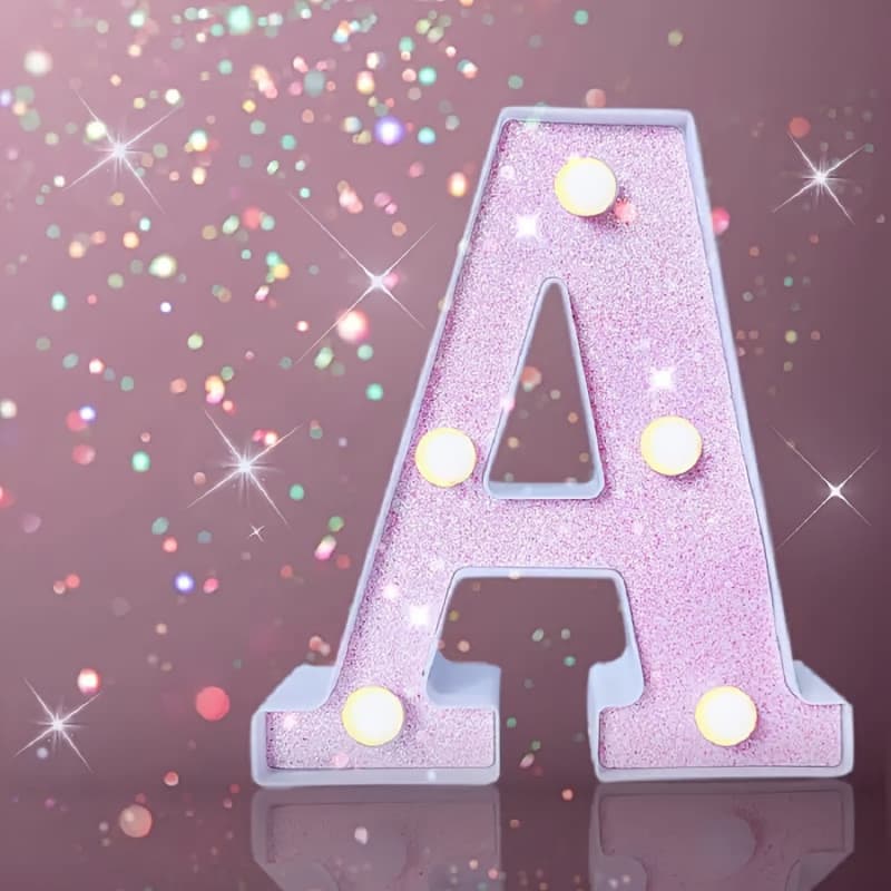 2026 New Model Cross-Border Drop Shipping Single LED Letter Light Flashing Alphabet Lamp Illumination