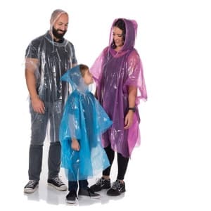N parent-child outdoor travel portable disposable PE transparent adult children cloak raincoat poncho