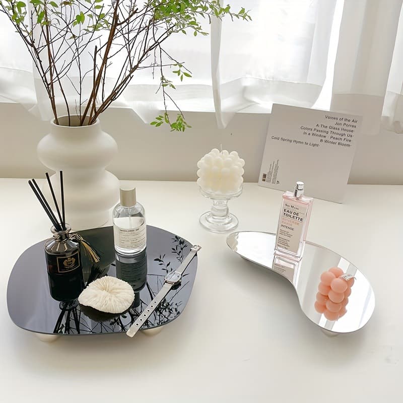 INS Korean Style Irregular Creative Acrylic Tray Home Decoration Aromatherapy Ornaments Photography Props