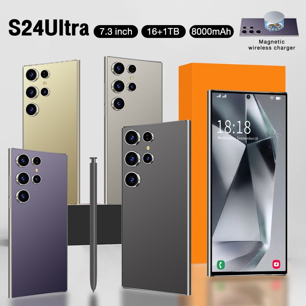 Cross-border Supply S24 Ultra Smartphone Large Screen 16+1T Factory Direct Sales TK Dropshipping Available